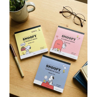 《上班上課必備🙌日本現貨》暖木選品Snoopy 迷看過來！史努比經典插畫便利貼100入4款圖案｜可愛漫畫點綴你的手寫時光