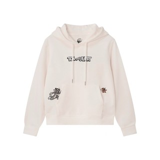 GIORDANO 女裝追逐遊戲刺繡連帽TEE 湯姆貓與傑利鼠系列【雙色任選】05396615