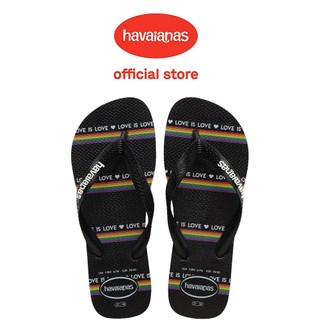 Havaianas 哈瓦仕 拖鞋 夾腳拖 男女鞋 平權 彩虹 黑 Top Pride 4146673-4058U