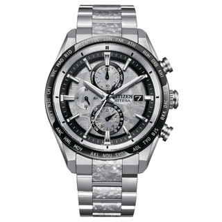CITIZEN 星辰 ATTESA 隱耀款 光動能全球電波時計腕錶 42MM (AT8284-61A)