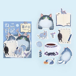 ※風之物※ 日本 BGM 備忘錄貼紙 貼紙 貓咪日記 系列 貼紙包 BGM 便箋貼紙