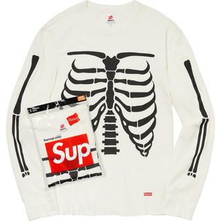 【SAINTT】美國限定貨🇺🇸 Supreme HANES BONES THERMAL CREW 長袖 骨頭 單件