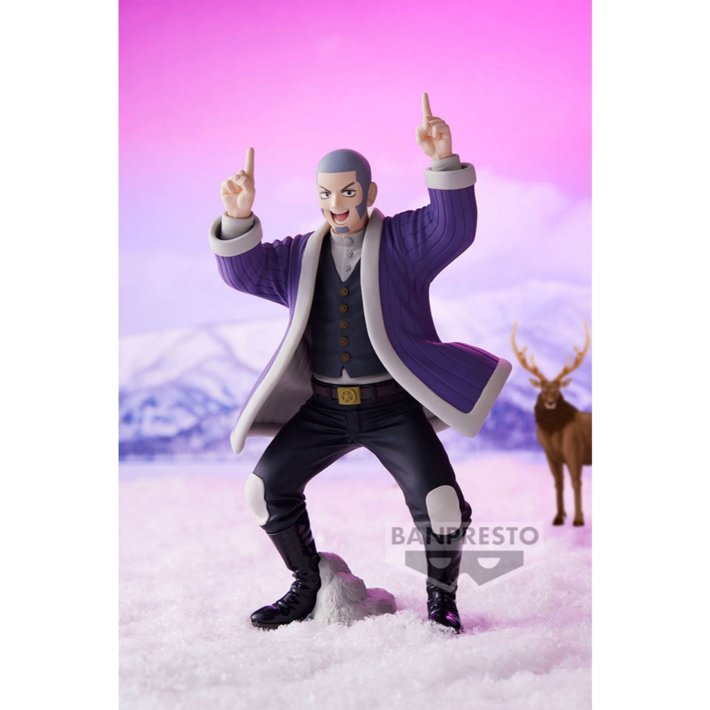 BANPRESTO 景品 黃金神威 白石由竹 公仔 立體人形 逃獄王 しらいし よしたけ