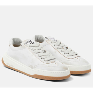 ✨全新✨MiuMiu 做舊小白鞋👟