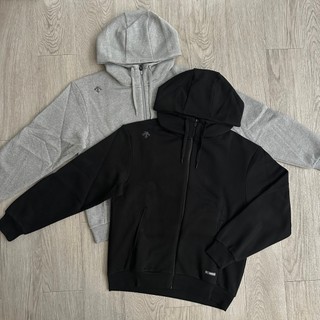 DESCENTE 迪桑特 背後文字連帽外套 連帽外套 棉質外套 刷毛 UFT92
