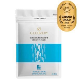 蝦店隔日到貨2029 Gelovery 愷達生醫 德國KD頂級97%高濃度魚油30顆/袋 高吸收rTG型態（葷）