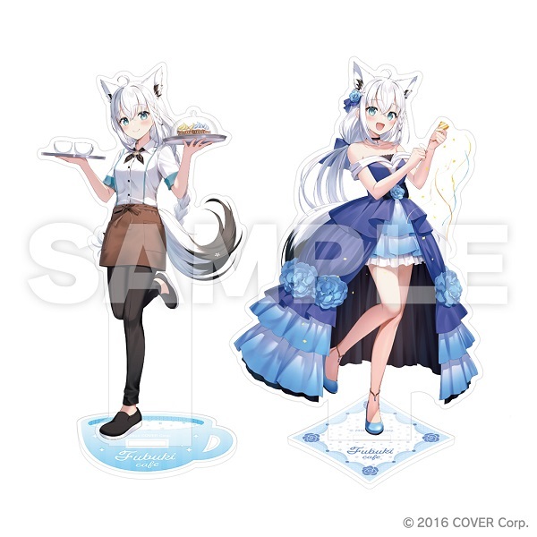 正版 hololive TOWER RECORDS CAFE 壓克力立牌 白上吹雪 白上フブキ 好狐 收藏 紀念 週邊