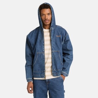 TIMBERLAND | 💙2026春夏新款💙【門市限定】中性深藍色連帽飛行外套|A5N64ABY