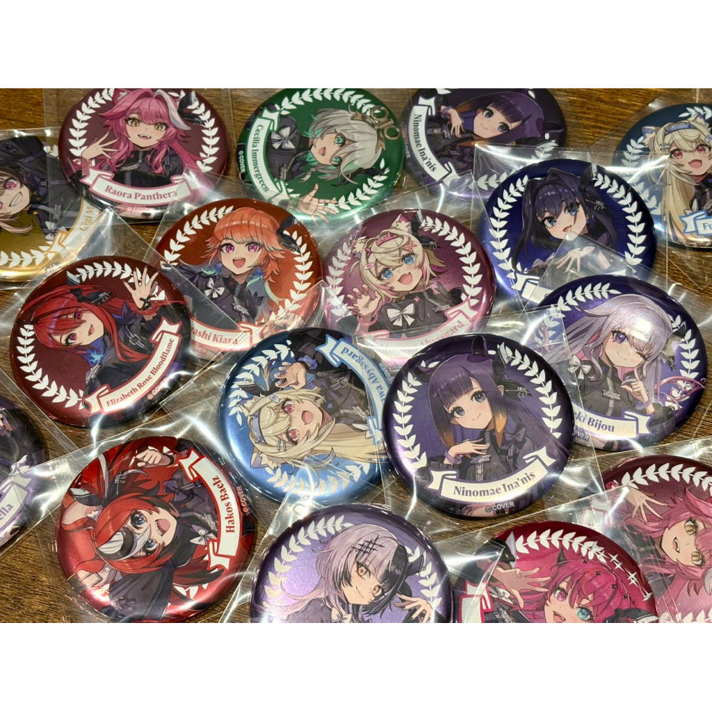 【玩具屋台】Hololive English 3rd Concert All for One徽章 神話組 議會組 降臨組