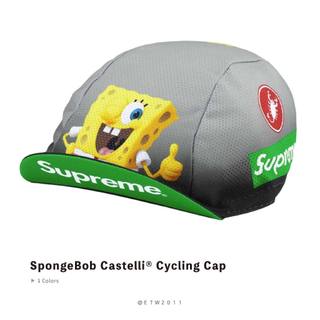 Supreme 25SS SPONGEBOB CASTELLI CYCLING CAP 海綿寶寶 聯名 單車帽