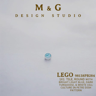 LEGO® 樂高 零件 98138pb284 35380pb284 1x1 Tile Round Decorated