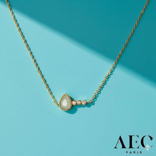 AEC PARIS 巴黎品牌 白鑽東菱玉項鍊 優雅金項鍊 CHAIN NECKLACE TYCHE