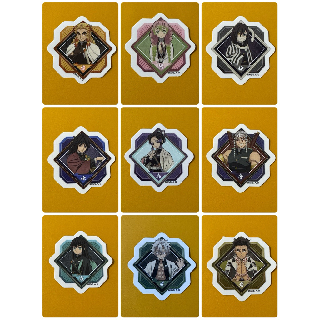 木棉花【鬼滅之刃】 行李箱貼紙。甘露寺蜜璃。伊黑小芭內。胡蝶忍。宇髄天元。不死川實彌。悲鳴嶼行冥