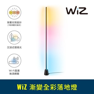 Philips 飛利浦 WiZ 漸變全綵落地燈 (PW027) (拆封福利品)