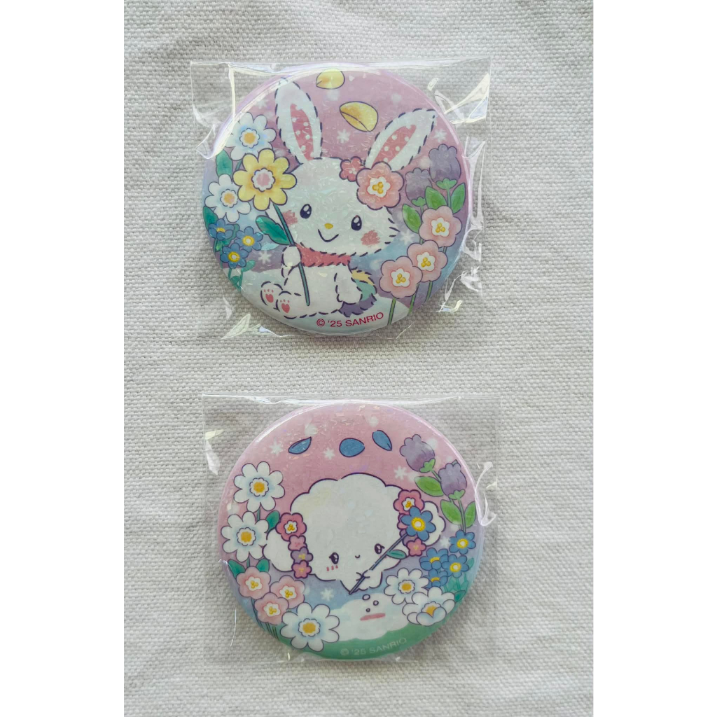 現貨 全新 三麗鷗 小麥粉精靈 Cogimyun 許願兔 Wish me mell 徽章 別針
