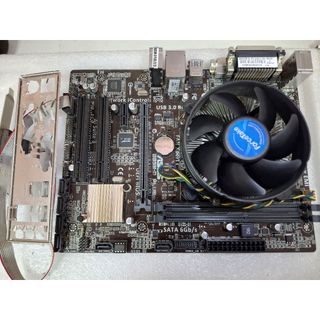 板橋冠隆 ASUS B85M-D PLUS 主機板+I5 4460 CPU+風扇+擋板