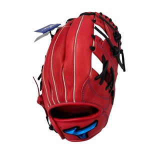 【JABOW運動生活館】MIZUNO 少年用 棒球手套 全牛皮 內野 11吋 紅色 1AJGY33420 7009