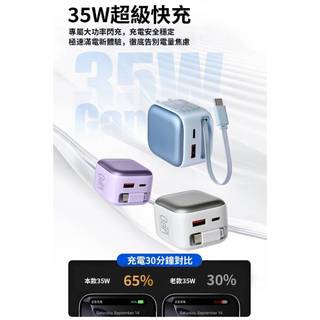 GaN氮化鎵 35W伸縮線電源供應器 品牌：CYKE 型號：K60