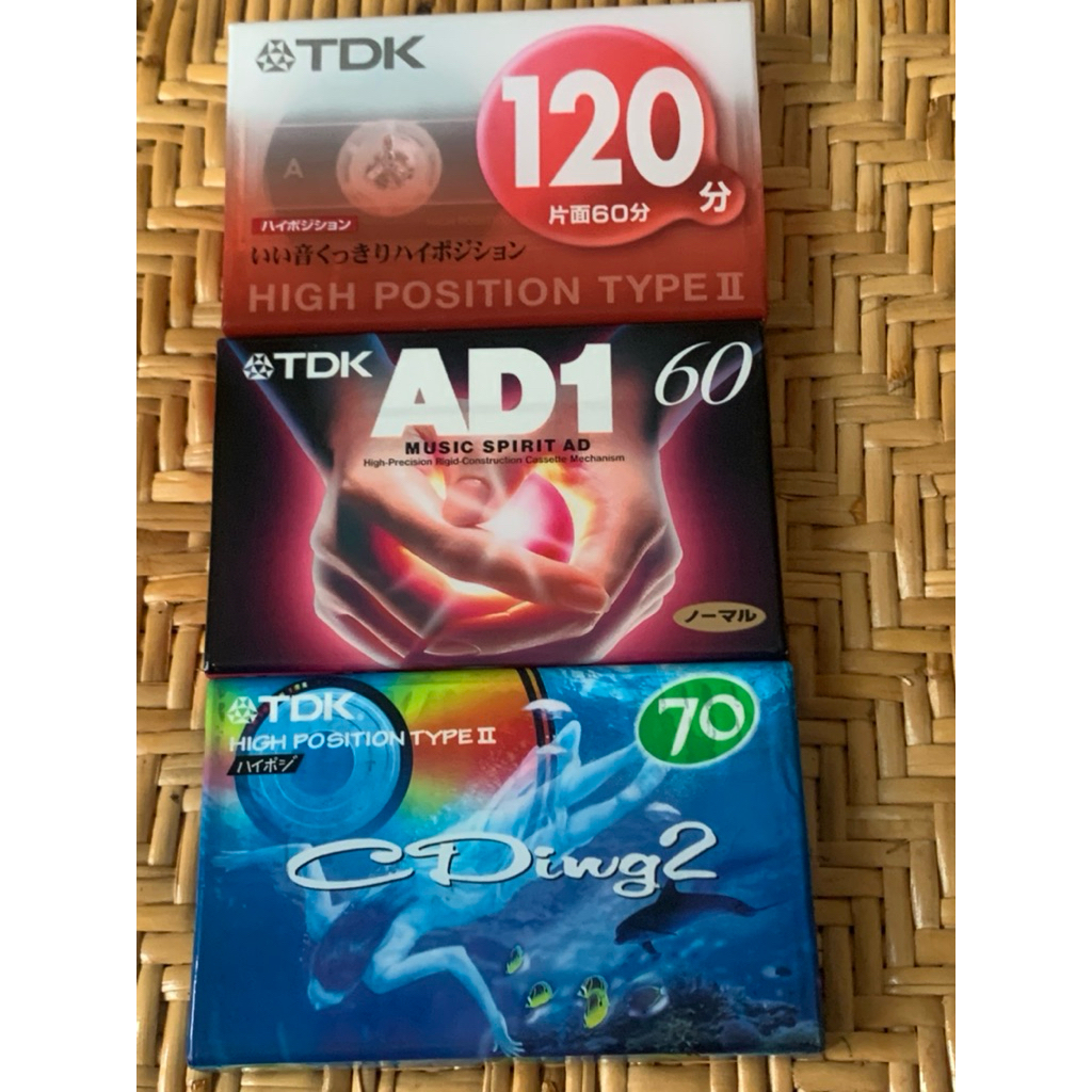 全新品一共3捲空白錄音帶（有一類及二類）不分售