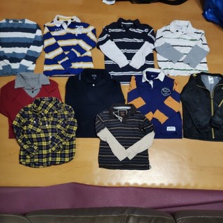 二手/粗穿男童長袖上衣Polo衫/七成新/GAP/Ralph Lauren/7-8歲/120-130/全帶299