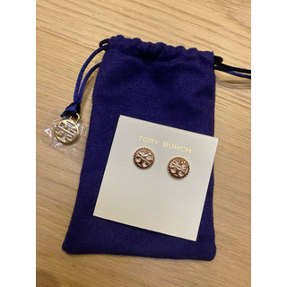 Tory Burch 全新耳環 rope logo stud earring