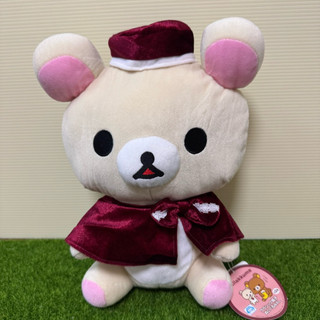 《娃娃機戰利品》 12吋 拉拉熊 懶懶熊 鬆弛熊 絨毛玩偶 填充玩具 Rilakkuma 韓版 披肩款