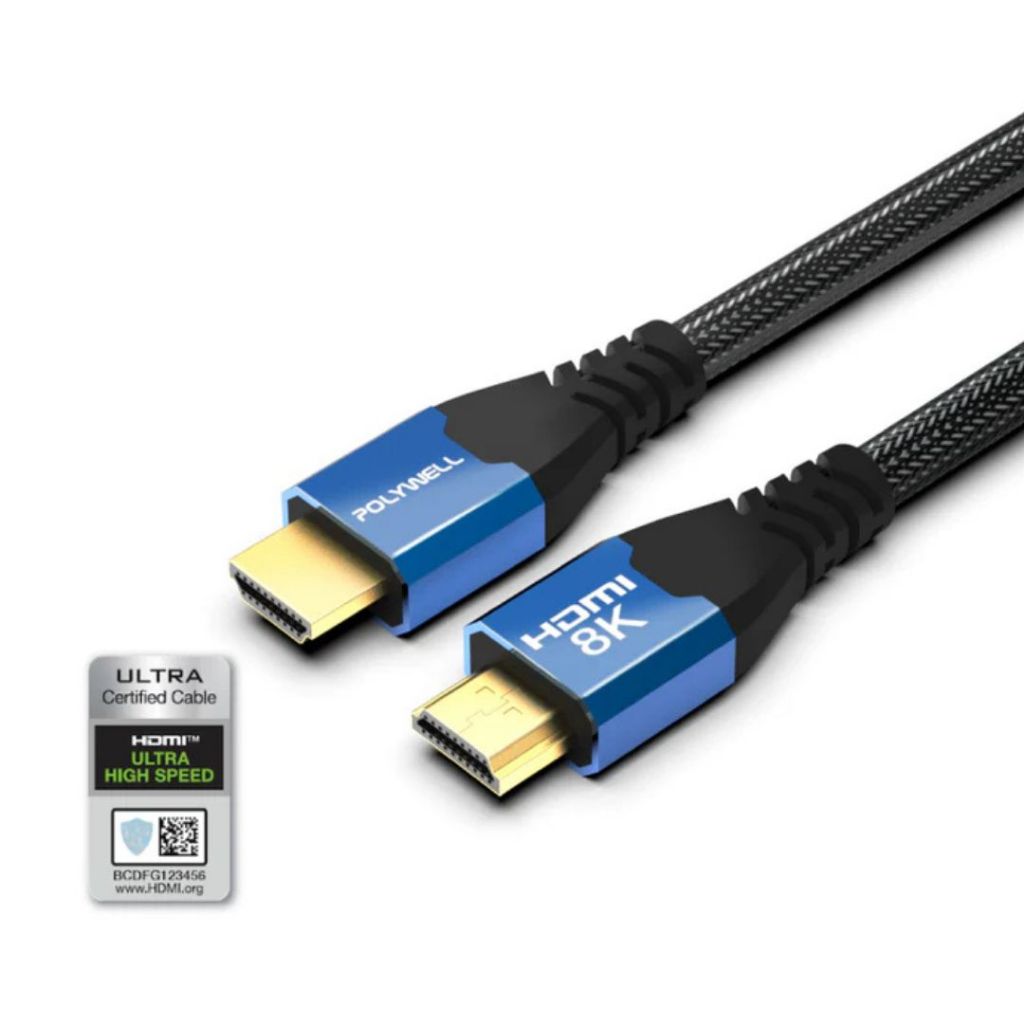 HDMI線 2.1認證線 POLYWELL 發燒線 鋁合金編織線 8K60Hz 4K160Hz 電腦轉接 電腦週邊