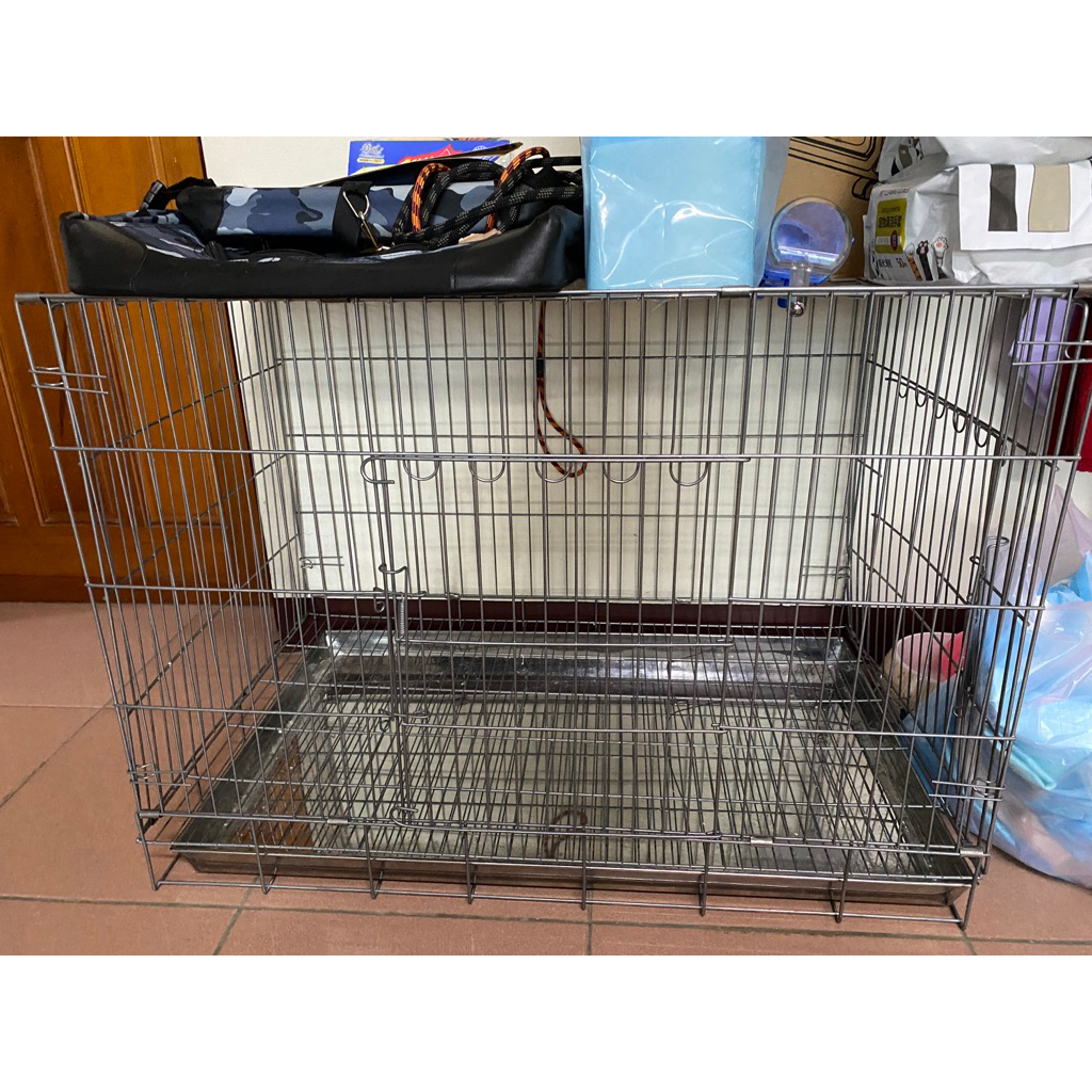 二手狗鐵籠，需要自載