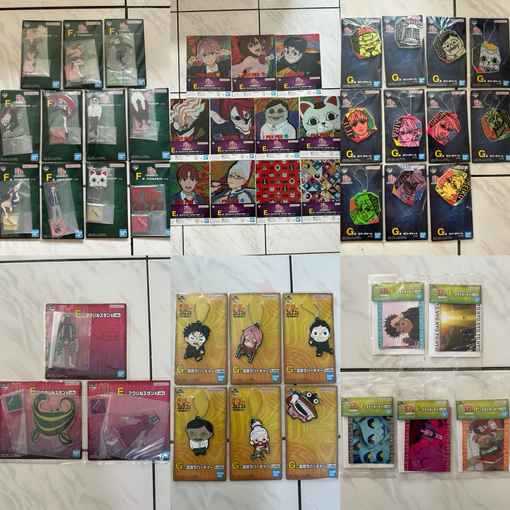 一番賞 膽大黨 靈異戰鬥、開幕！& 詛咒之屋、突入 E賞 資料夾+貼紙組 F賞 立牌 G賞 吊飾