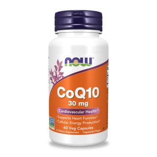 【NOW】輔酵素Q10膠囊1瓶(60顆) 30mg CoQ10/輔酶Q10/氧化型/養顏美容/青春美麗/反式型Q10