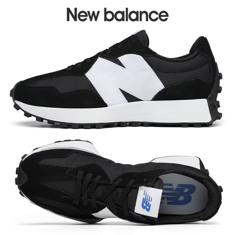 安德特 批發團購 New Balance 327 NB327 復古 慢跑鞋 老爹鞋 黑 黑白 大N MS327CPG
