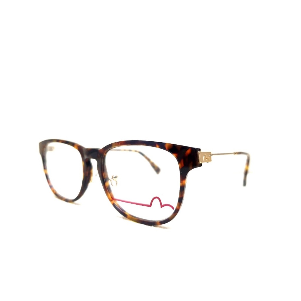 EVISU 日本福神 時尚潮流 牛仔褲 亞洲版 時尚復古 輕量化 深玳瑁鏡面 金色細緻鏡腳 經典LOGO 光學眼鏡