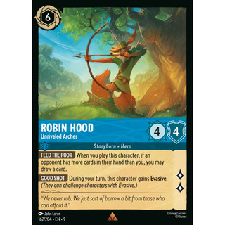 Robin Hood 009-162 R 迪士尼 LORCANA 英文版