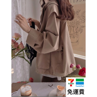 DREAM COLOR KR 一件免運 韓國代購 正韓女裝 可愛氛圍連帽抽繩口袋設計穿搭外套 0928