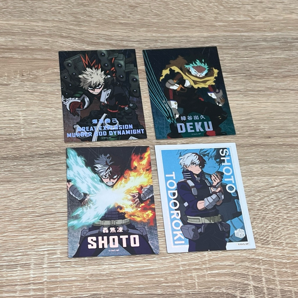 我的英雄學院抽卡機收藏卡珍藏卡轟轟焦凍SHOTO綠谷出久DEKU爆豪勝己GREAT EXPLOSION MURDER