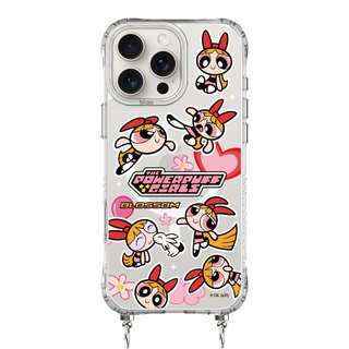 【TOXOXO】飛天小女警｜花花魅力綻放：冰川抗黃防摔MagSafe iPhone繩掛手機殼