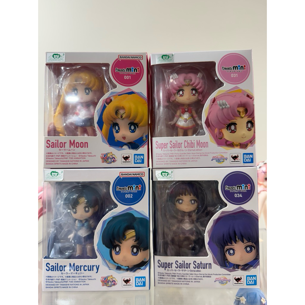 Figuarts mini 美少女戰士 水手月亮 水星 土星 小月亮 小小兔 超級水手月亮 小公仔