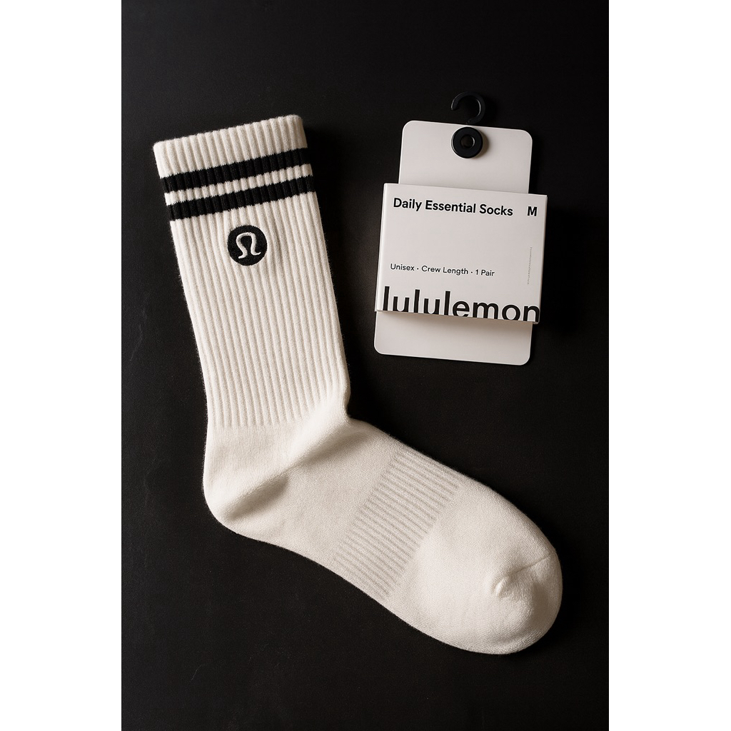 【舒適透氣】lululemon 運動長筒襪 男女款 日常好穿 🔥現貨速出🔥