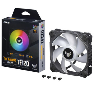 全新 華碩 TUF GAMING TF120 ARGB 機殼風扇 軍戎白 / 黑 (單顆裝) 現貨