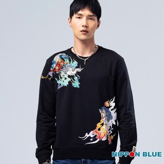 BLUE WAY 日本藍 - 男款 金標繪馬印花長TEE