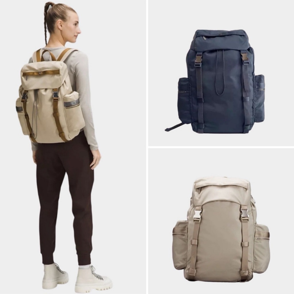 加拿大🇨🇦l  u l u Wunderlust Backpack25L 大容量旅遊包🥾🏷️贈品牌購物🛍️橡色