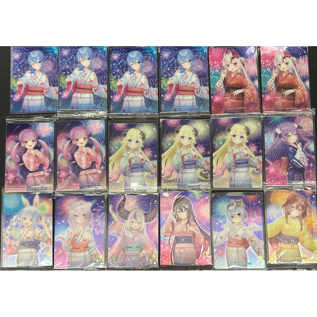 𓊆ྀི帶你老婆回家𓊇ྀི Hololive 浴衣 威化餅卡 星街 百鬼 Towa 綿羊 兔田 Azki