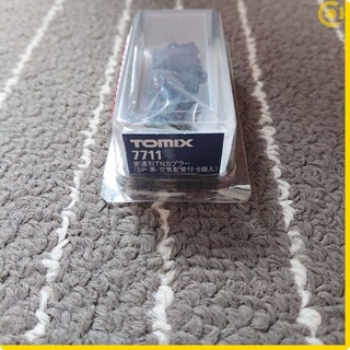 【亞歐】TOMIX 7711 密連形TN連結器(SP．黑色．附空氣配管．6個入)(1/150 N規鐵道模型可選零件)