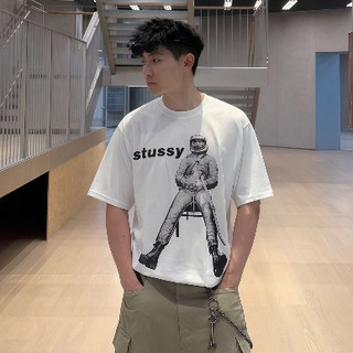 多色可選 Stussy 25SS Astronaut Tee 宇航員 太空人logo 美式復古T恤 男女同款 短T