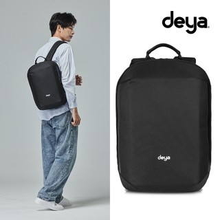 deya urbanedge 後背包 黑色︱大開口設計電腦包 行李插袋 可放16吋筆電