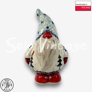 【SOLO歐洲家居】波蘭製 Vena 波蘭陶 11.5CM 白鬍子擺飾 居家裝飾 聖誕擺飾 雪松晨曦系列 完美禮物
