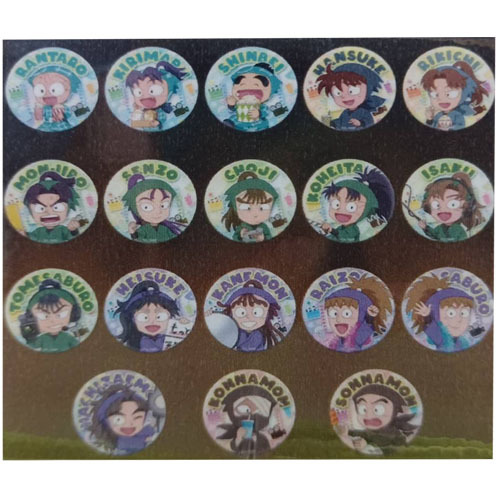 Animate/忍者亂太郎/毒竹忍者隊最強軍師/角色徽章/豬名寺亂太郎/竹谷八左衛門/久久知兵助/七松小平太