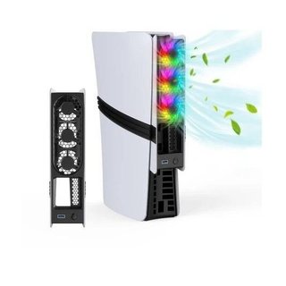 PS5 PRO SLIM 主機 JYS 風扇 散熱器 自動恆溫 快速散熱 冷卻 降溫 光碟版 數位 RGB【四張犁電玩】