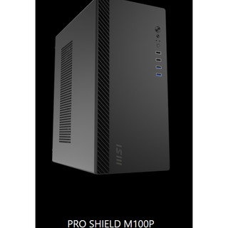 MSI 微星 PRO SHIELD M100P 機殼 M-ATX 電腦機殼 黑色 含稅