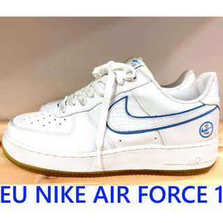 BLACK美中古EU歐洲限定NIKE AIR FORCE 1白鱷魚HTM風格北卡藍AF1